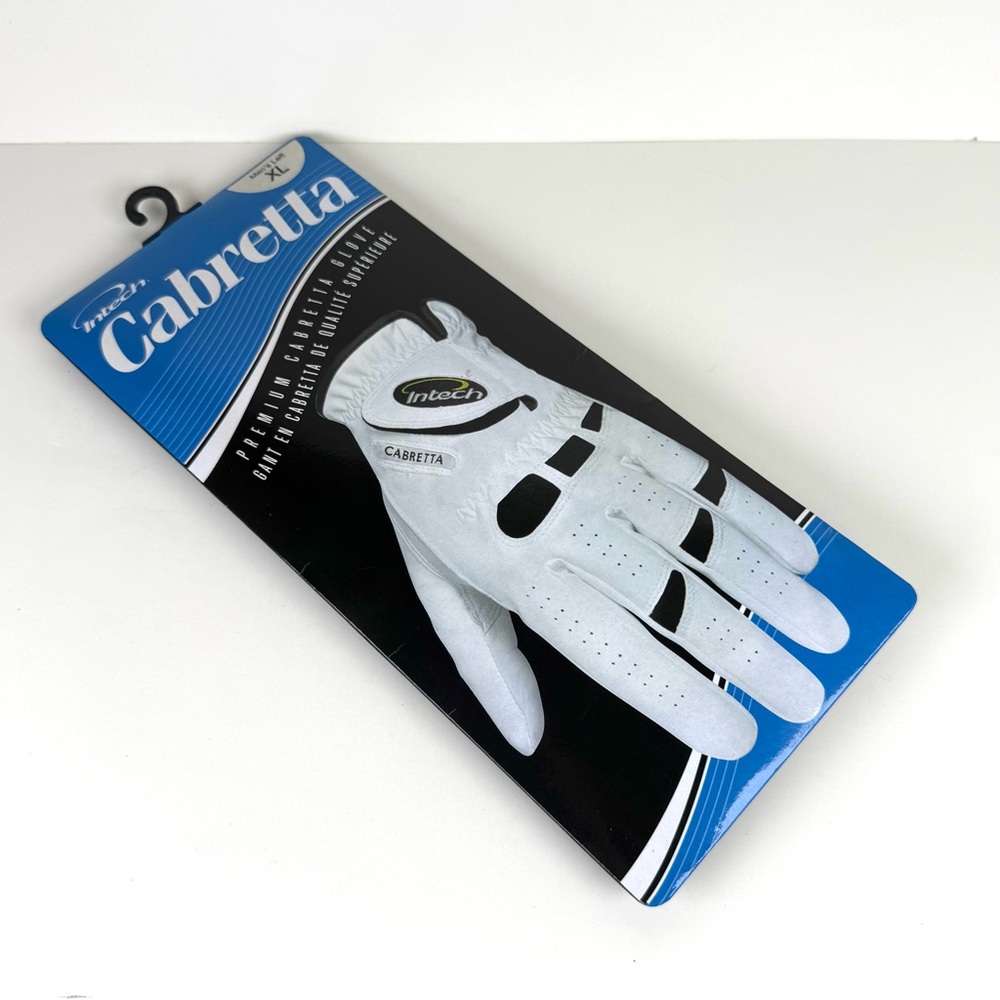 InTech Premium White Cabretta Leather Golf Glove For Left Hand Mens XL NEW